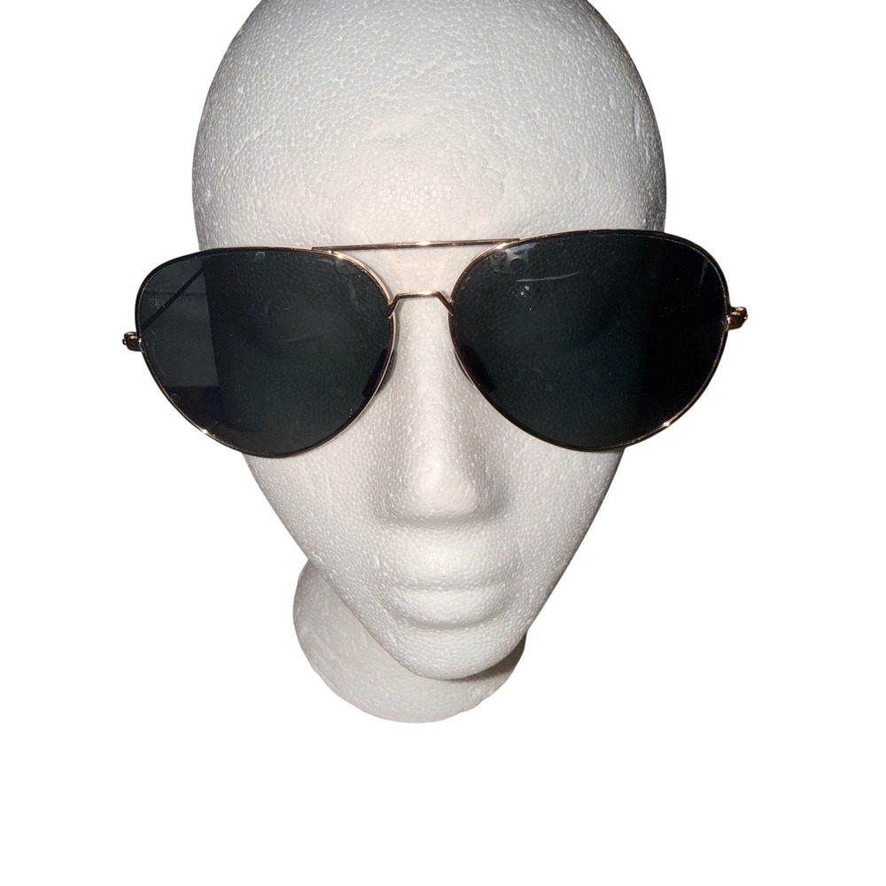 Shady Rays Gold Metal Aviator Sunglasses Polarized‎ Retro Military Pilot Top Gun